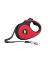 laisse pour chien rétractable sangle rouge collection 2 soft martin sellier