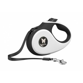 laisse rétractable sangle blanche collection 2 soft pour chien martin sellier