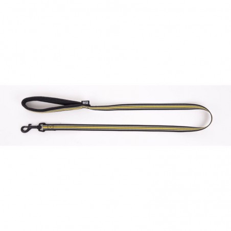Laisse pour chien trio noir jaune MARTIN SELLIER