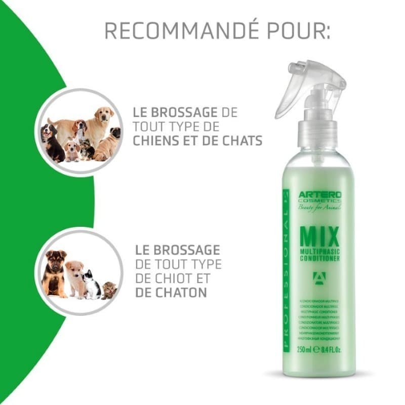 recommandations après-shampooing pour chat Mix Artero