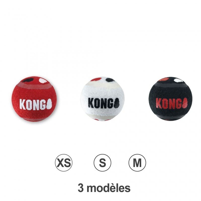 Balls pour chien Signature Sport KONG disponible en taille XS ou S ou M