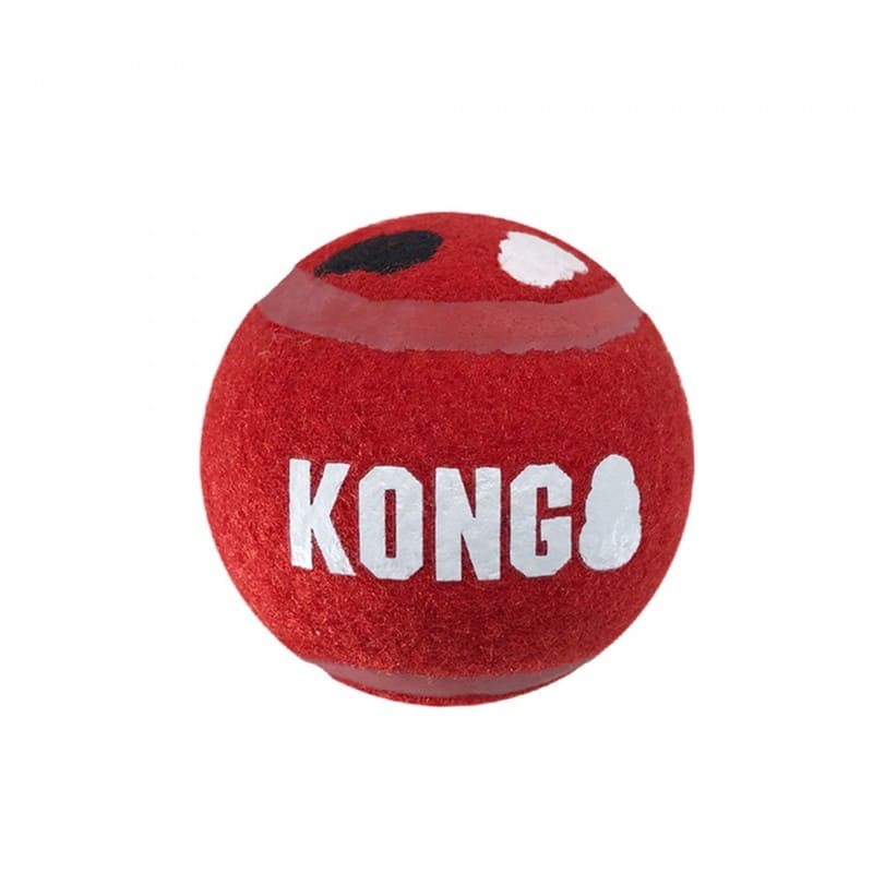 Ball pour chien Signature Sport KONG de couleur rouge