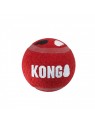 Ball pour chien Signature Sport KONG de couleur rouge