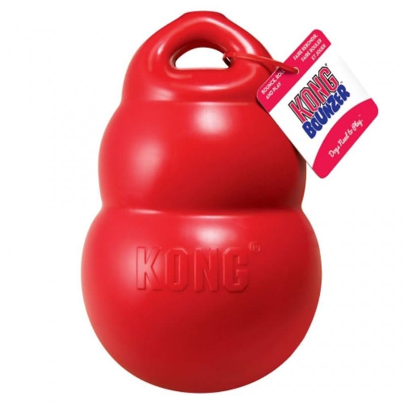Jouet pour chien Bounzer KONG en caoutchouc thermoplastique avec étiquette