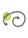 Jouet pour chien Squeakair ball corde KONG