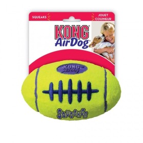 jouet pour chien squeaker rugby KONG avec étiquette