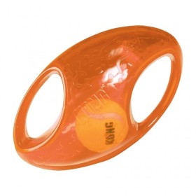 Jouet pour chien jumbler football KONG coloris orange
