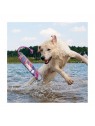 Chien qui saute dans l'eau pour attraper le jouet pour chien flottant wild shield trainning dummy swirl KONG