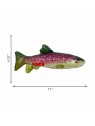 dimensions du jouet flottant chien wild schieldz trout med KONG
