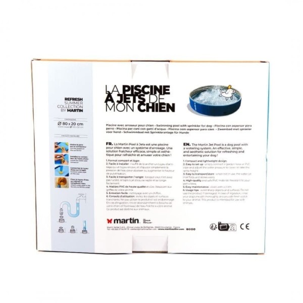 instructions piscine pour chien à jets martin pool MARTIN SELLIER