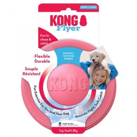 jouet pour chiot frisbee puppy kong rose avec emballage