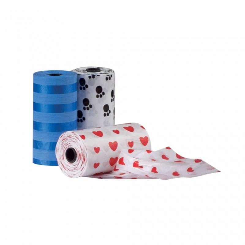 lot 3 rouleaux 20 sachets ramasse crottes doogy