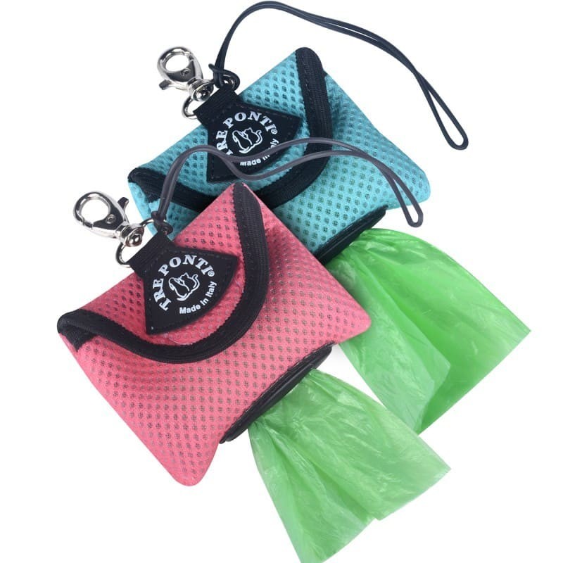 distributeur sachets ramasse crottes sorbet tre ponti disponible en pêche ou menthe