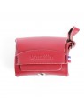 distributeur de sacs à crottes en cuir rouge poopidoo Martin Sellier
