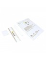 accessoires du double cadre chien blanc photo avec empreinte de patte en plâtre Pearhead