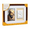 cadre mural chien photo avec empreinte de patte en plâtre Pearhead dans son emballage