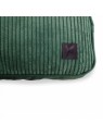 master pour chat vert collection royale  martin sellier en velours à fines rayures avec logo de la marque