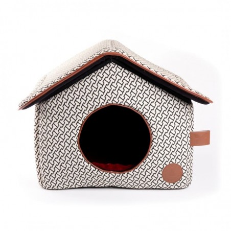 Maison pour chat rouge collection avenue montaigne martin sellier
