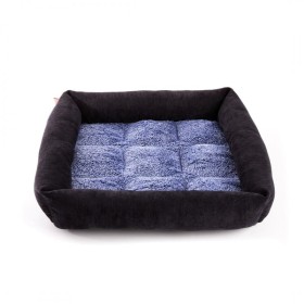 corbeille pour chat bleu damier collection doudouzen martin sellier