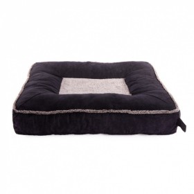 coussin pour chat marron bord épais collection doudoudzen martin sellier de face