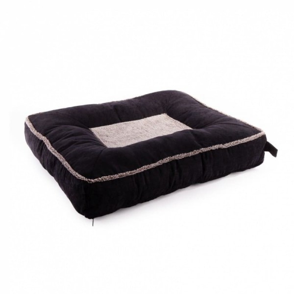 coussin pour chat marron bord épais collection doudoudzen martin sellier de profil