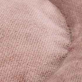 détail assise du coussin pour chat rose velours côtelé designed by lotte