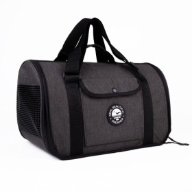 sac de transport chat tunnel anthracite collection real dreamer martin sellier de profil