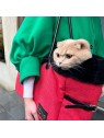 chat dans le sac de transport pour chat rouge chic collection mystic dream