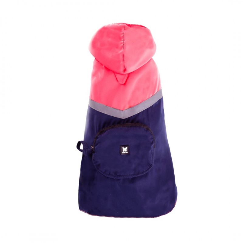 imperméable pour chien marine rose Pocket MARTIN SELLIER