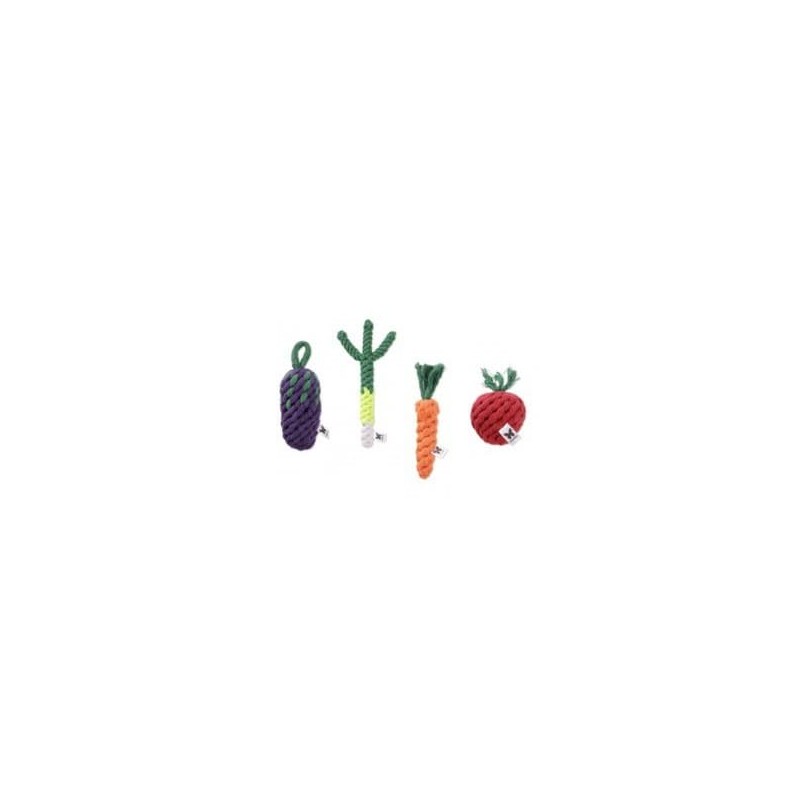 différents modèles de jouets chien corde MARTIN SELLIER fruits et légumes