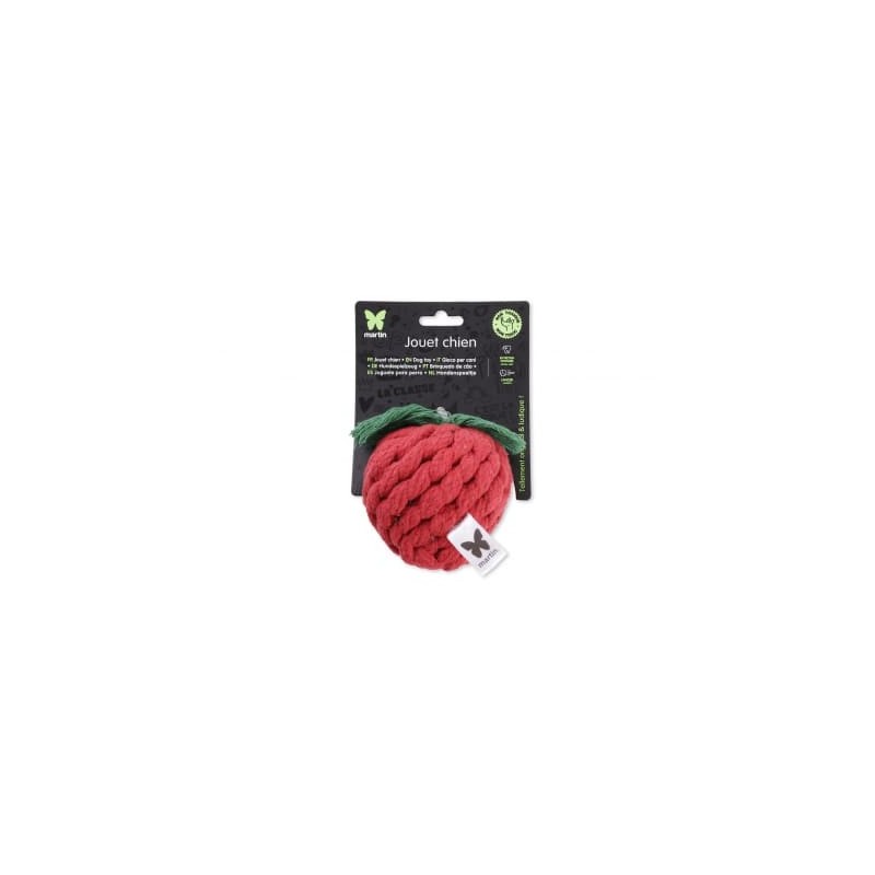 Jouet pour chien en corde tomate MARTIN SELLIER avec emballage