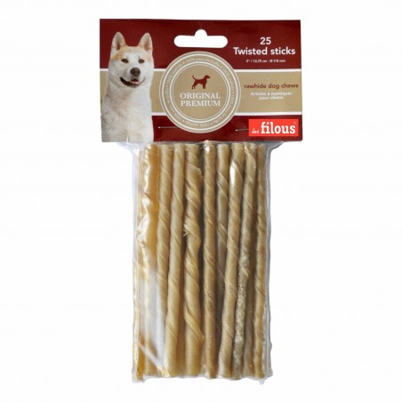 friandises pour chien bâtonnets torsadés Les Filous