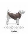 manteau pour chien brun Wisiti Beeztees disponible en plusieurs tailles