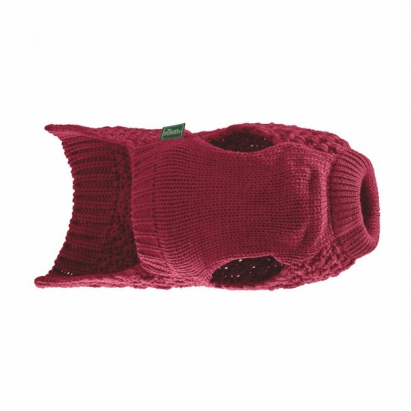 Pull pour chien bordeaux MALMO HUNTER partie ventrale