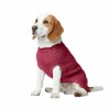 chien de profil portant le pull pour chien bordeaux MALMO HUNTER