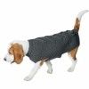 Chien de profil portant le pull pour chien gris MALMO HUNTER
