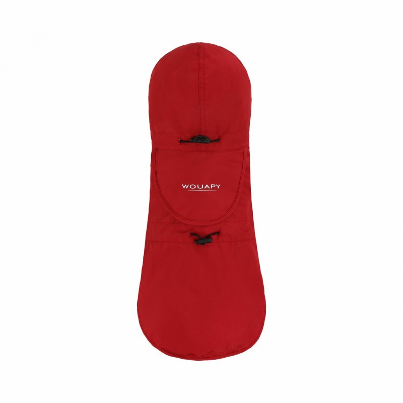 imperméable pour chien pliable rouge essentiel wouapy