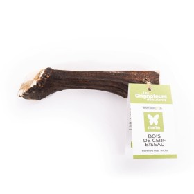 Friandise pour chien bois de cerf en biseau MARTIN SELLIER avec étiquette