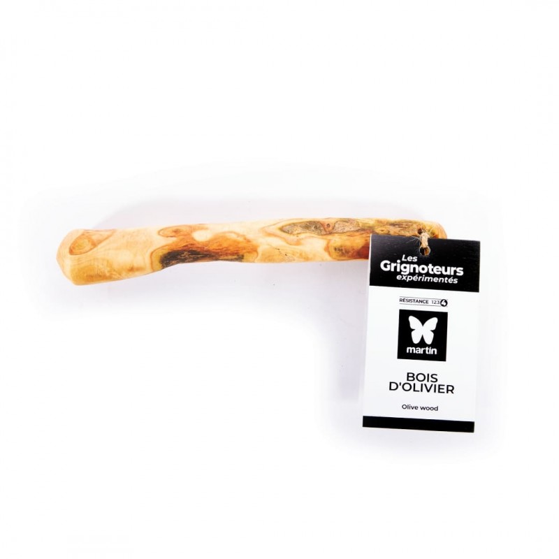 Friandise pour chien bois d'olivier MARTIN SELLIER  avec étiquette