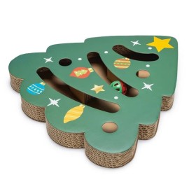 griffoir pour chat sapin de Noël avec balle Beeztees