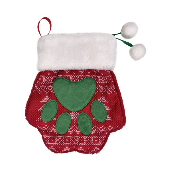 Chaussette de Noël pour chien holiday stocking paw KONG