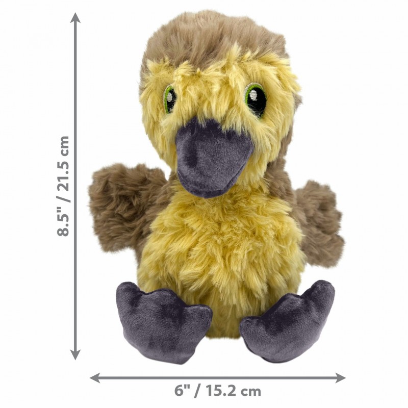 dimensions de la peluche pour chien comfort tykes gosling KONG