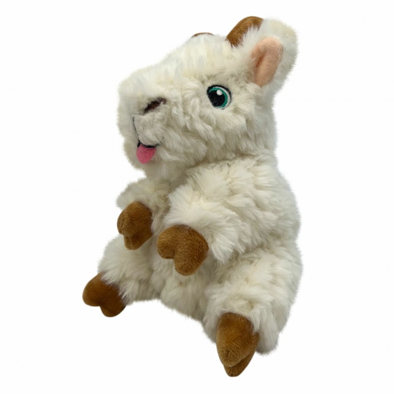 Peluche pour chien comfort tykes goat KONG de profile