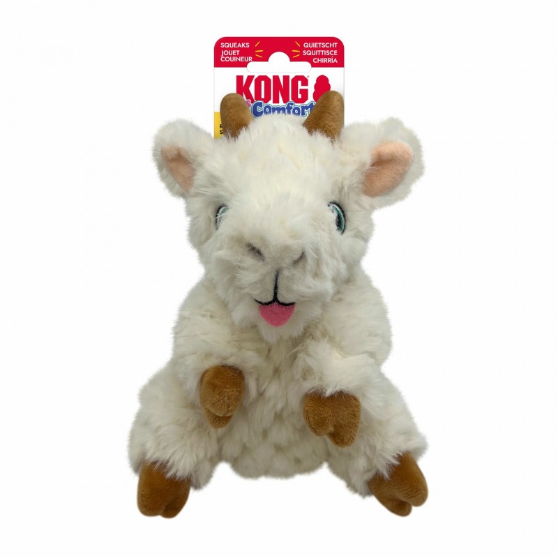 peluche pour chien confort tykes goat KONG avec étiquette