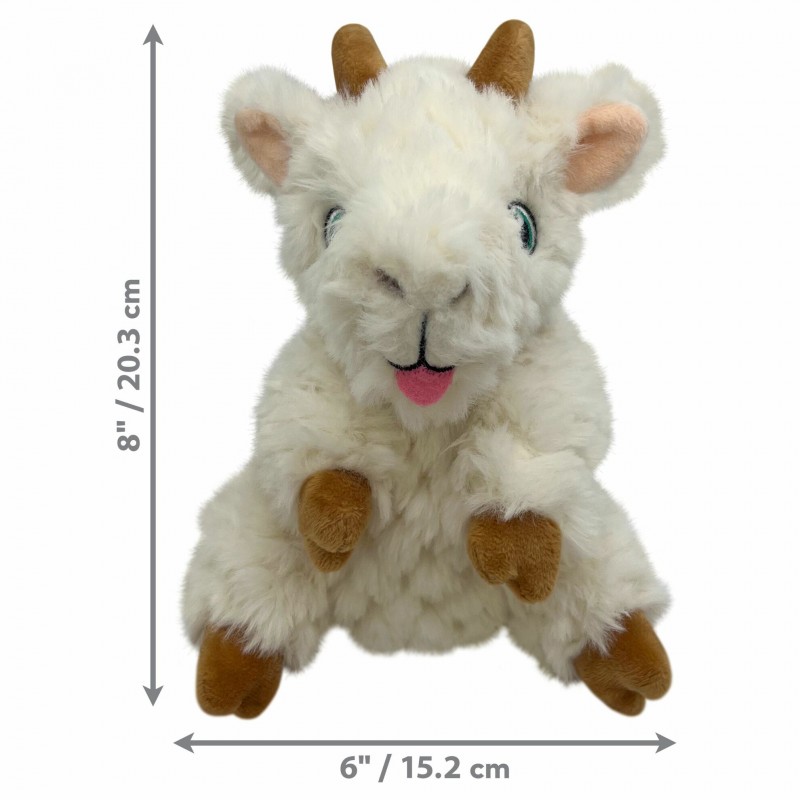 dimensions de la peluche pour chien comfort tykes goat KONG