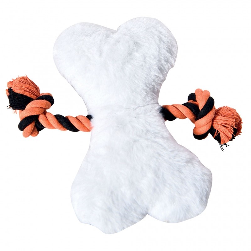peluche d'halloween pour chien os dia de muertos avec corde Doogy face unie