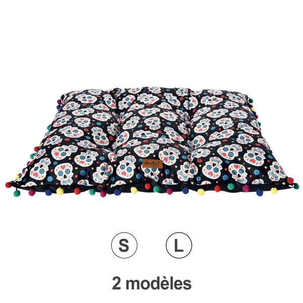 tapis pour chien Dia de Muertos Doogy disponible en 2 tailles