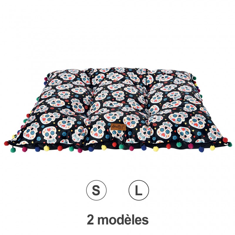 tapis pour chien Dia de Muertos Doogy disponible en 2 tailles