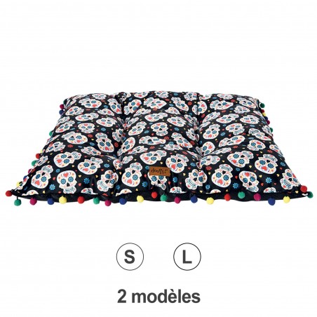 tapis pour chien Dia de Muertos Doogy disponible en 2 tailles