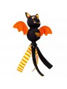Peluche d'Halloween pour chien wubba ballistic bat KONG de profil